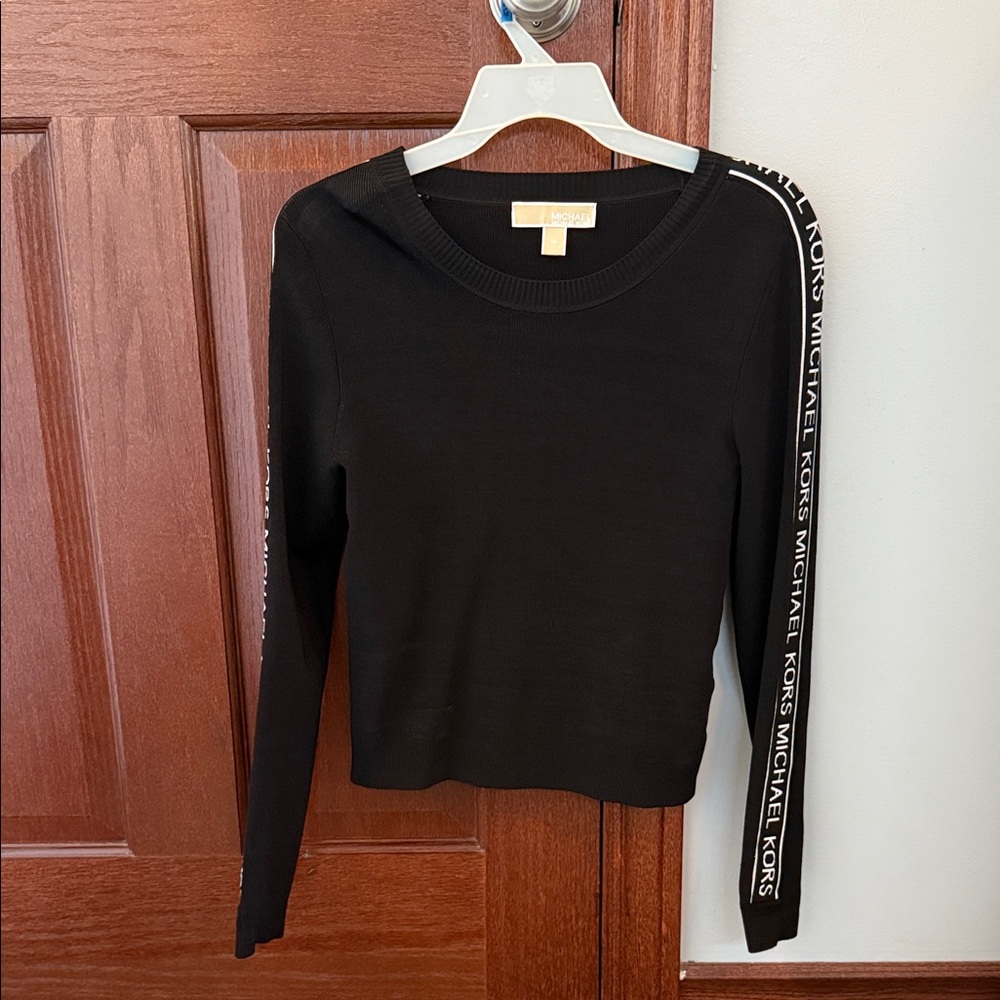 Michael Kors Black Long Sleeve Top
